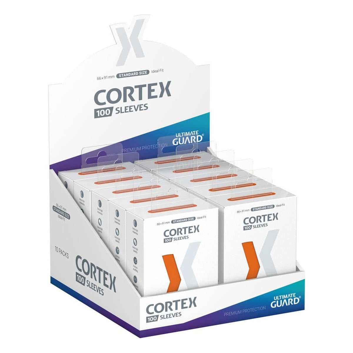 Produktbild Ultimate Guard Cortex Sleeves Standardstorlek (100) - Orange