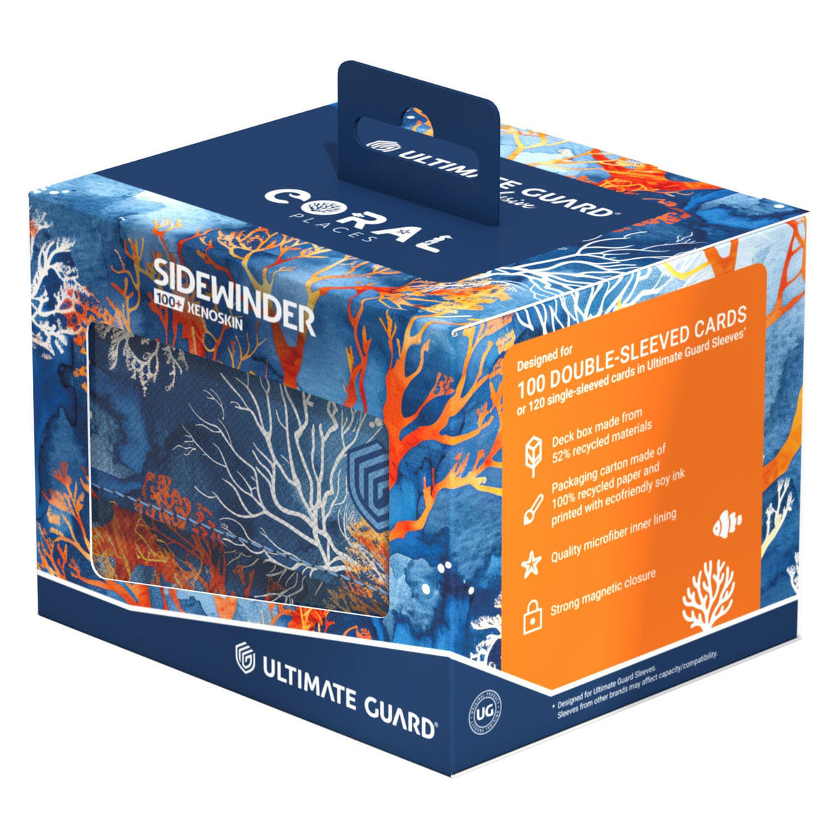 Produktbild Ultimate Guard Sidewinder 100+ Xenoskin 2025 Exclusive "Coral Places" - Eldigt Rev
