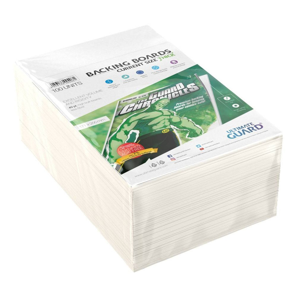 Produktbild Ultimate Guard Comic Backing Boards (100) - Current Size Tjock