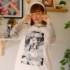 Produktbild Qifrey vit T-shirt för Atelier of Witch Hat-fans