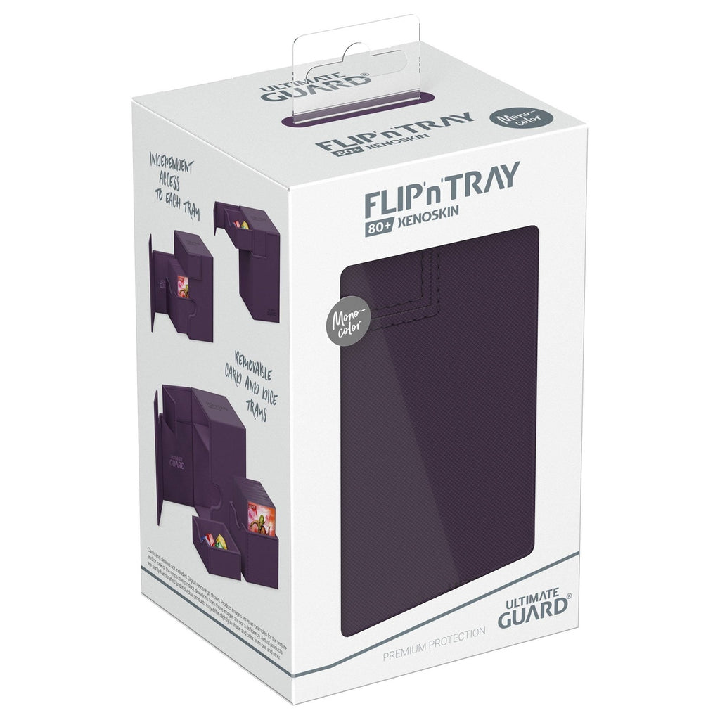 Produktbild Ultimate Guard Flip'n'Tray 80+ Xenoskin – Lila
