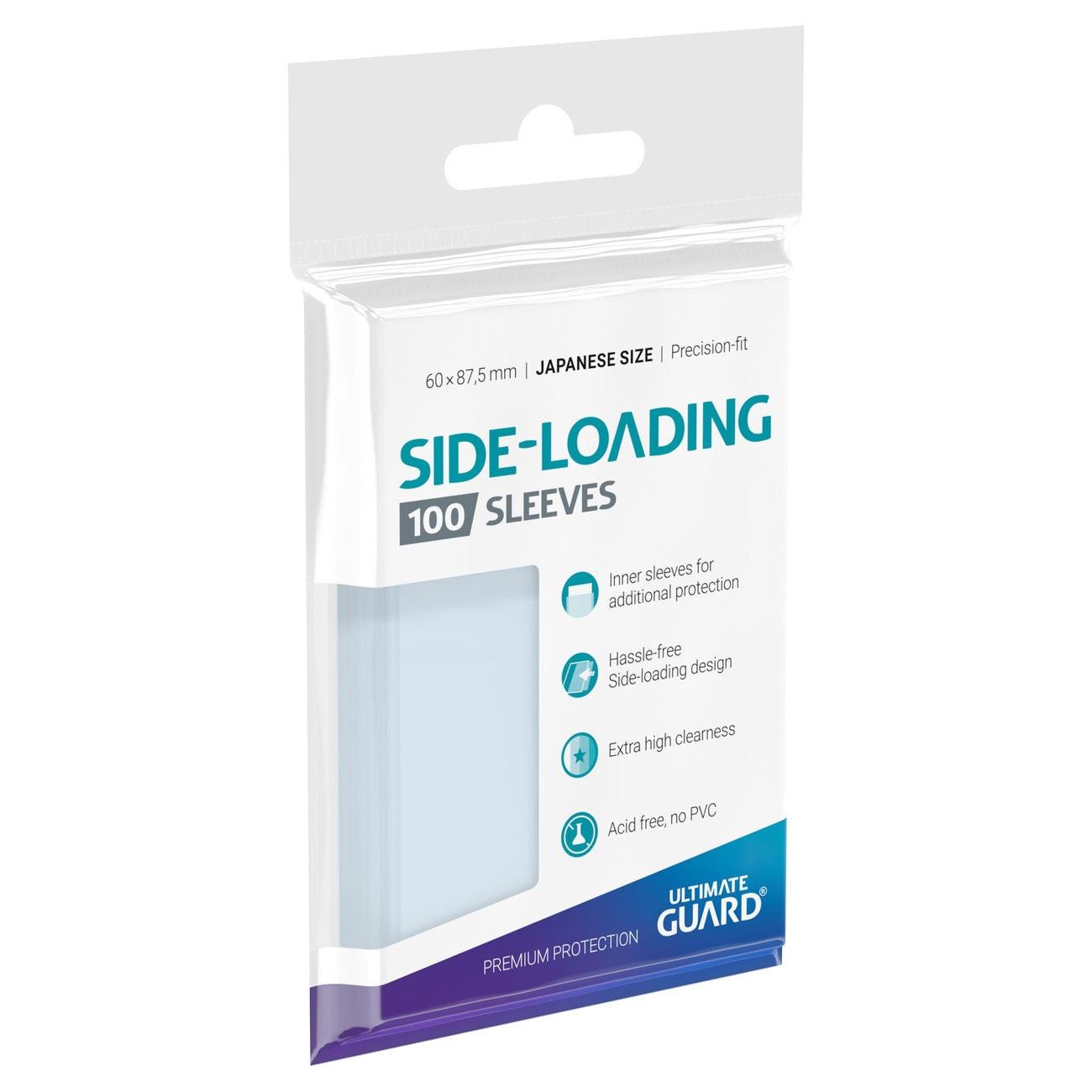 Produktbild Ultimate Guard Precise-Fit Sleeves japansk storlek (100) – sidmatning
