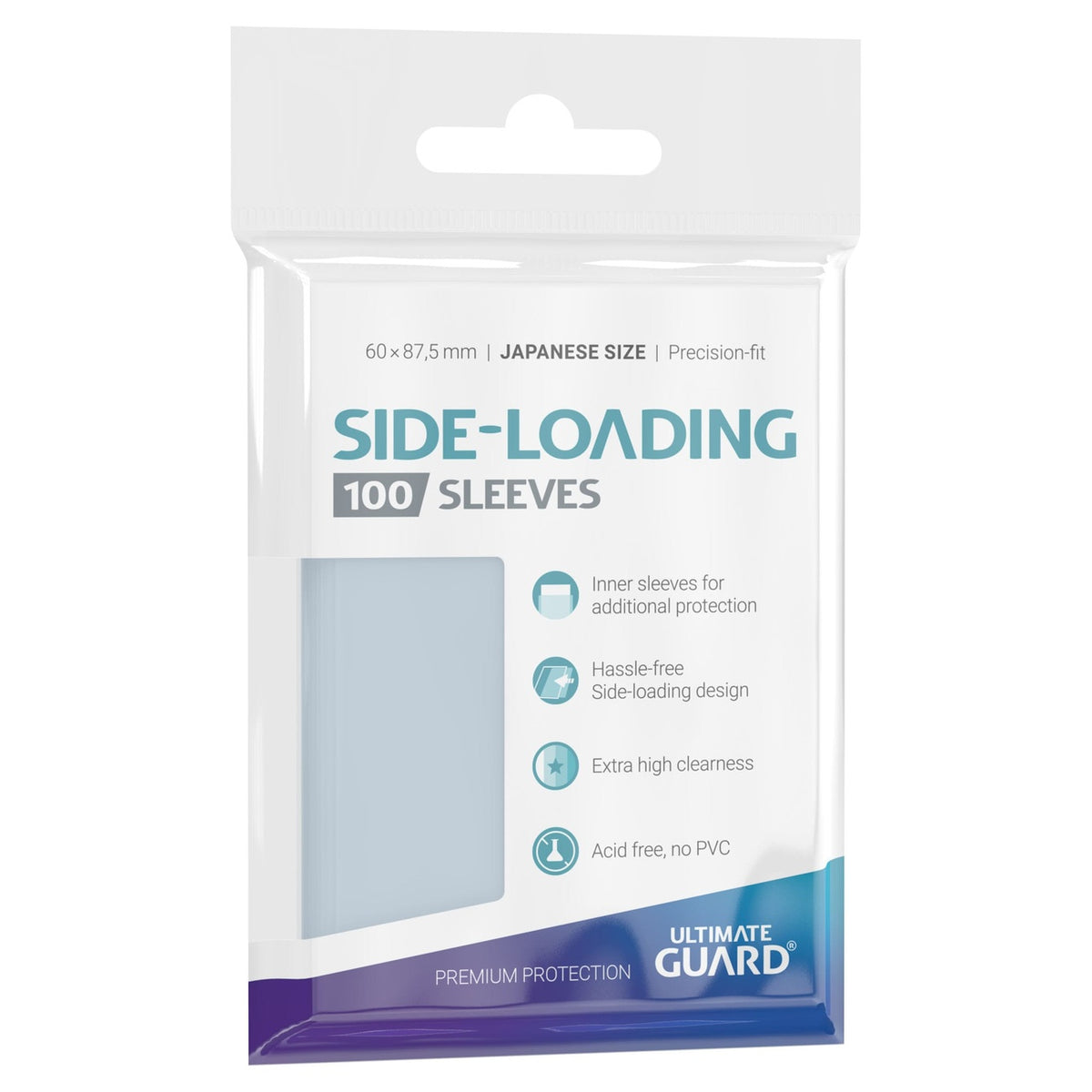 Produktbild Ultimate Guard Precise-Fit Sleeves japansk storlek (100) – sidmatning