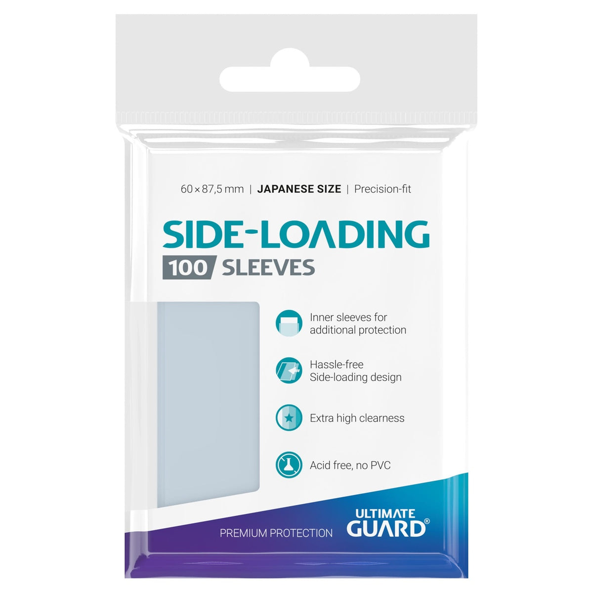 Produktbild Ultimate Guard Precise-Fit Sleeves japansk storlek (100) – sidmatning