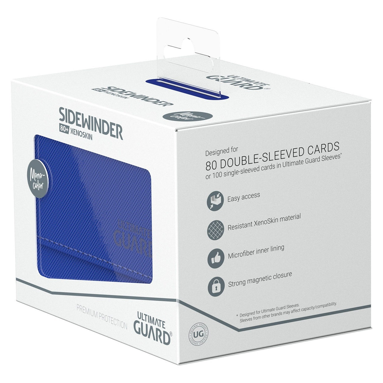 Produktbild Ultimate Guard Sidewinder 80+ Xenoskin – Blå