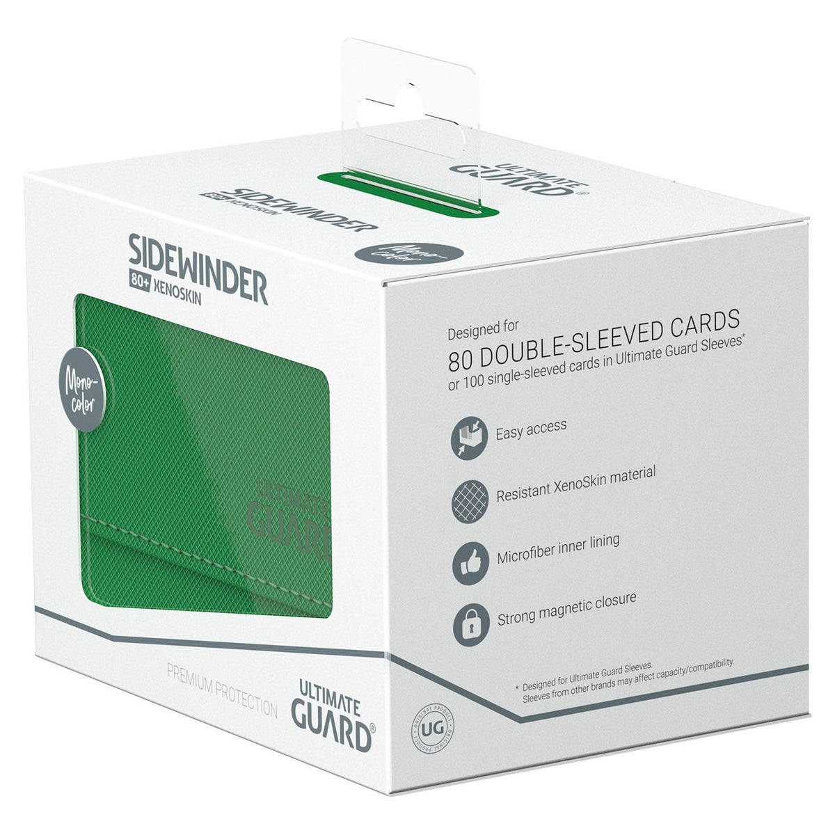 Produktbild Ultimate Guard Sidewinder 80+ Xenoskin – Grön