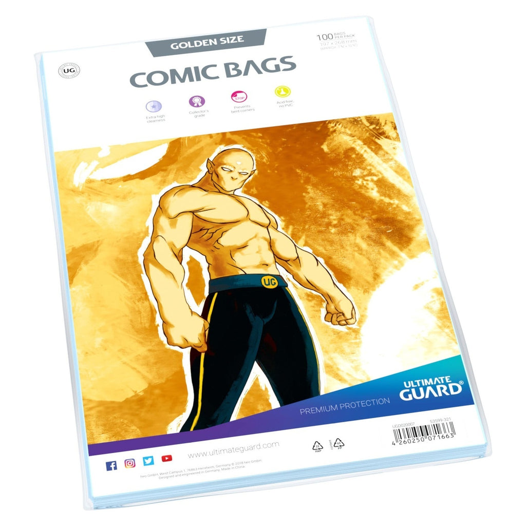 Produktbild Ultimate Guard Comic Bags Standard (100) - Golden Size