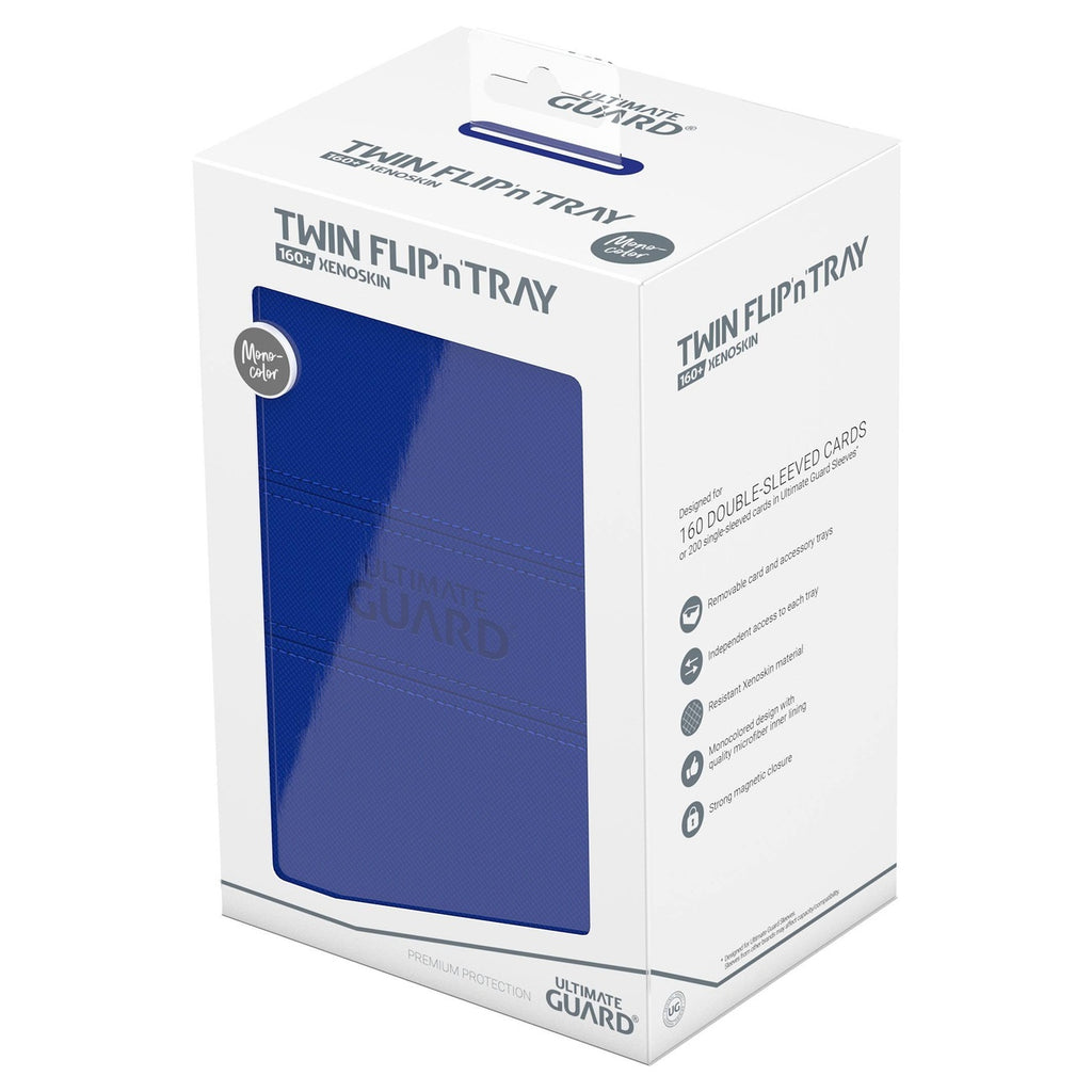 Produktbild Ultimate Guard Twin Flip'n'Tray 160+ Xenoskin - Blå