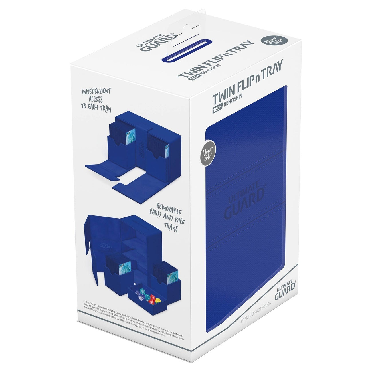 Produktbild Ultimate Guard Twin Flip'n'Tray 160+ Xenoskin - Blå