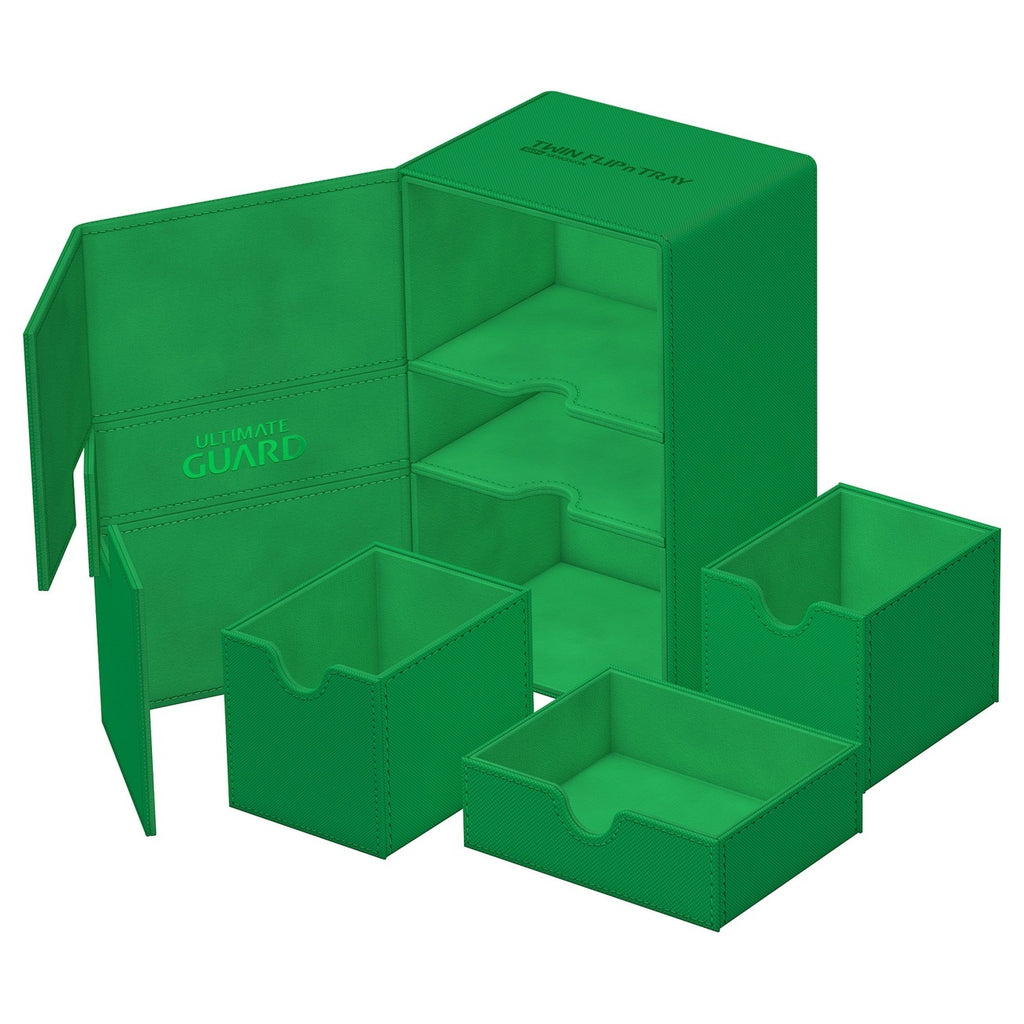 Produktbild Ultimate Guard Twin Flip'n'Tray 160+ Xenoskin – grön