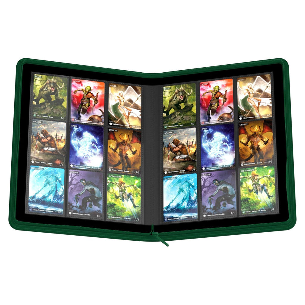 Produktbild Ultimate Guard Zipfolio 360 18-fickor Xenoskin – Grön
