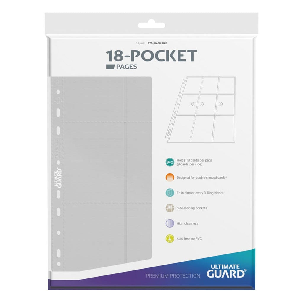 Produktbild Ultimate Guard 18-fickors Sidor Sidladdade (10) - Vit