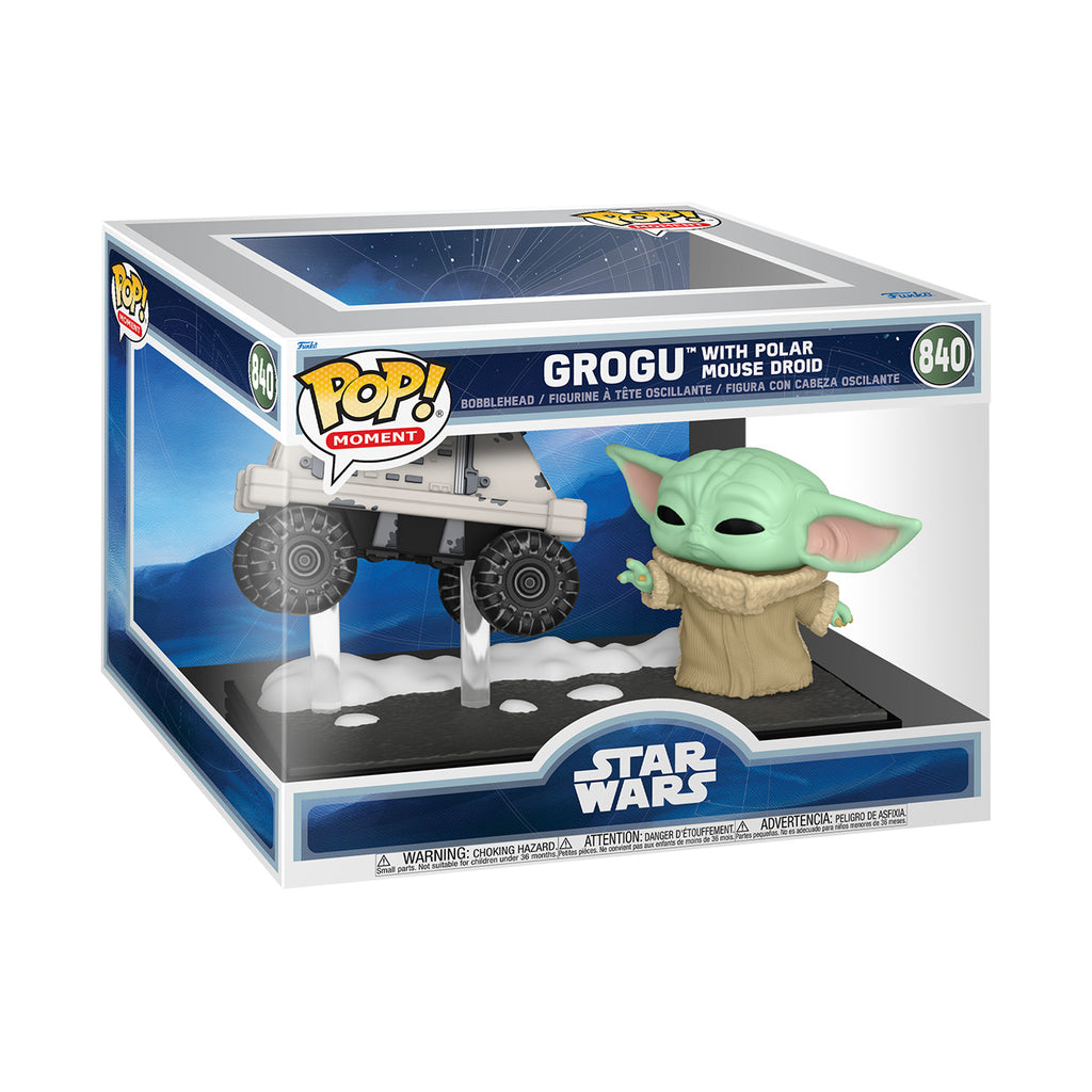 Produktbild Grogu med Polar Mouse Droid Funko Pop! dioramafigur – Star Wars