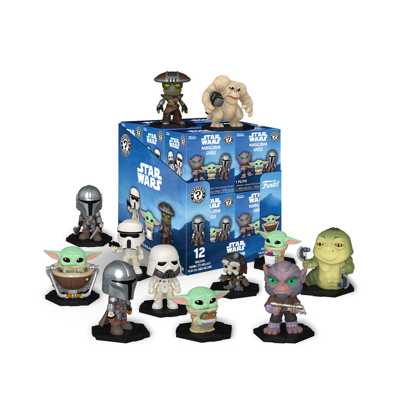 Produktbild Star Wars: Mandalorian & Grogu - Funko Pop Mysteryfigur-display