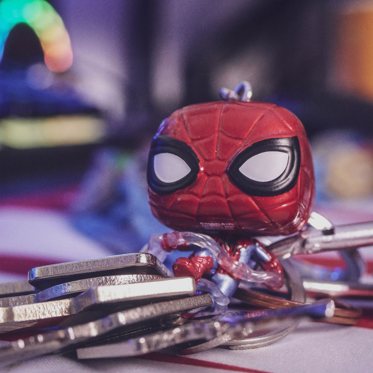 Produktbild Spider-Man: Brand New Day - Metallisk Funko Pop-nyckelring