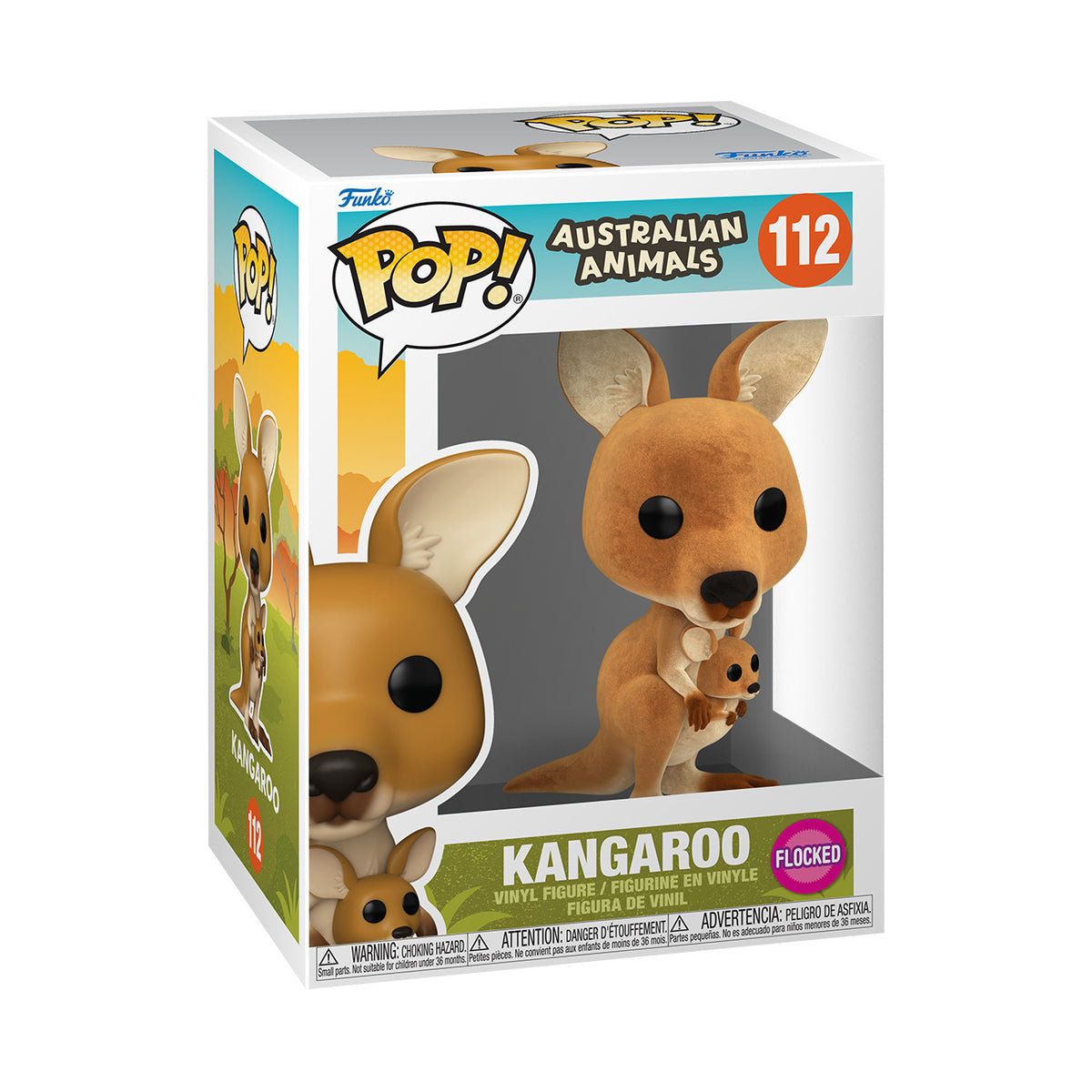 Produktbild Australian Animals - Känguru (flocked) Funko Pop!-figur