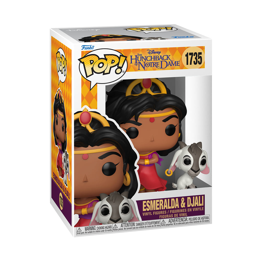 Produktbild Ringaren i Notre Dame – Esmeralda med Djali Funko Pop!-figur