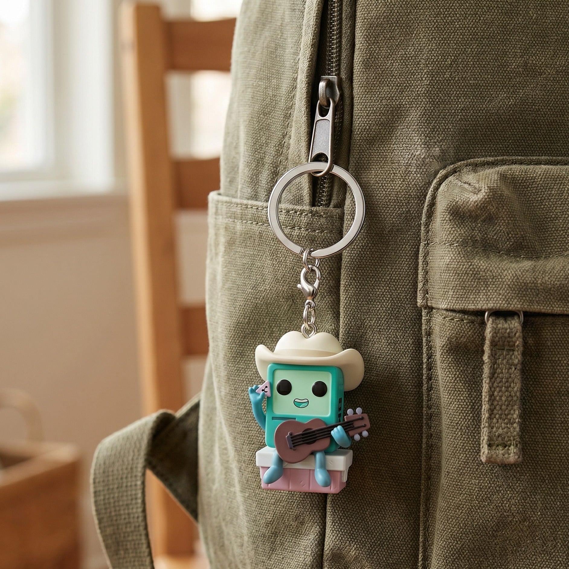 Produktbild Adventure Time - Cowboy BMO med gitarr Funko Pop nyckelring