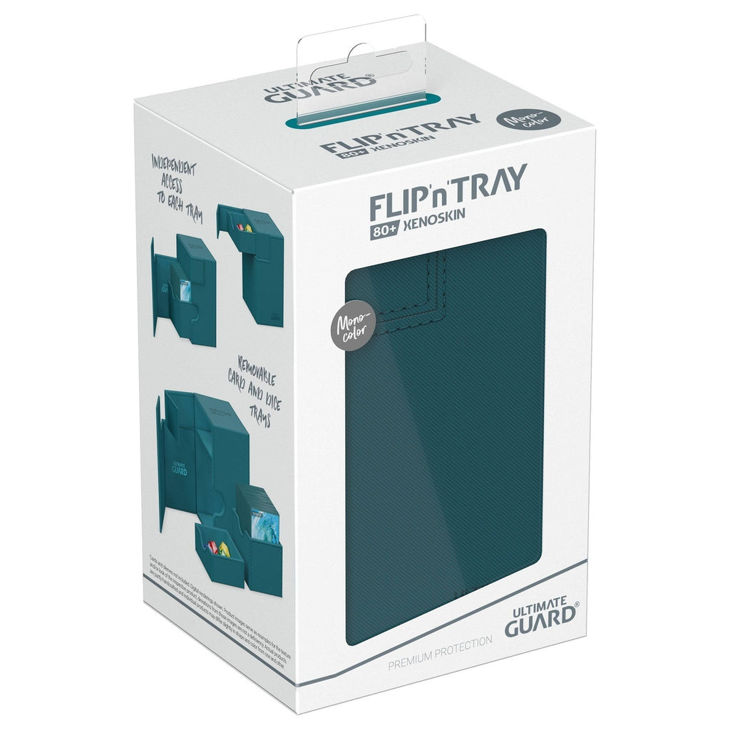 Produktbild Ultimate Guard Flip'n'Tray 80+ Xenoskin - Petrol