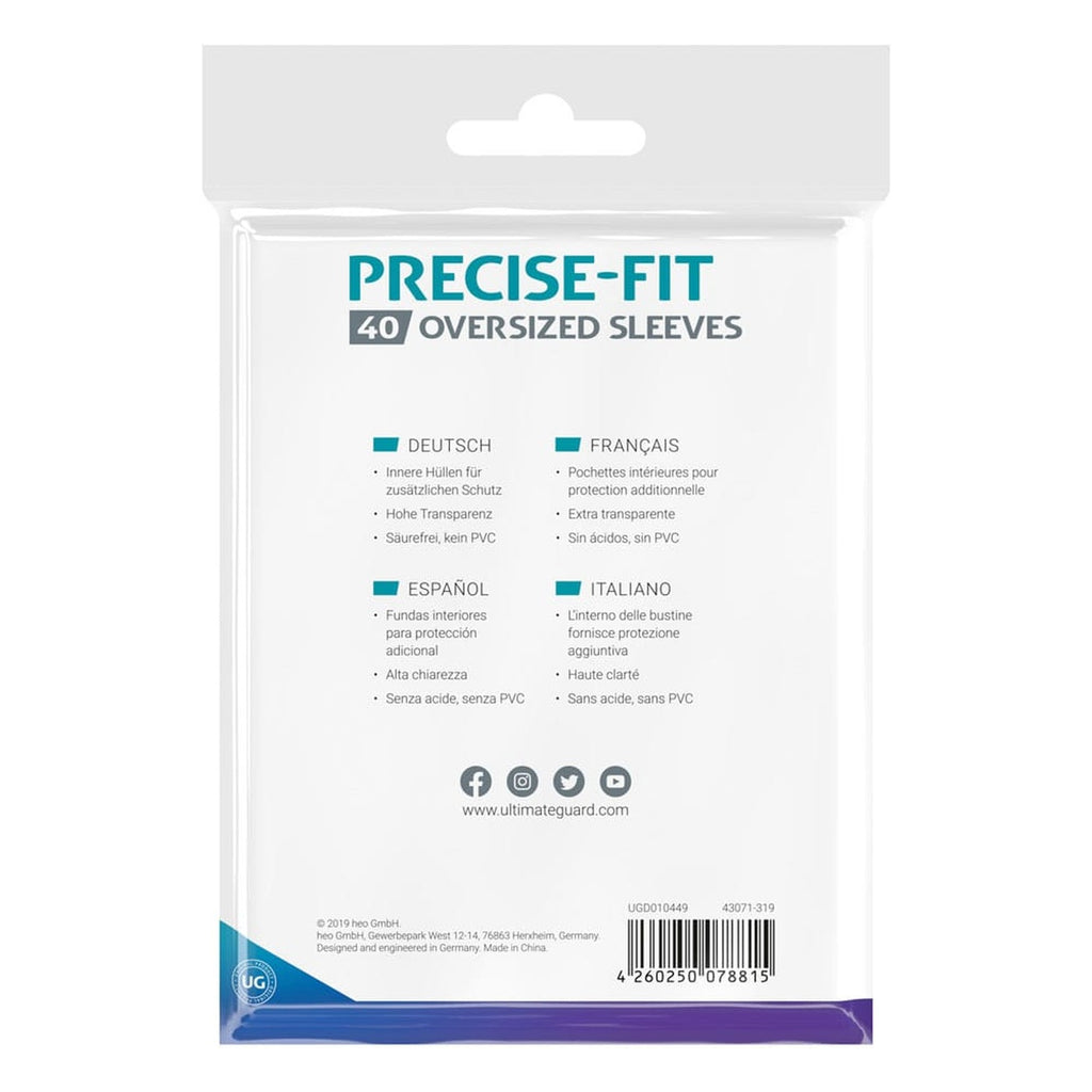 Produktbild Ultimate Guard Precise-Fit Oversized Sleeves (40)