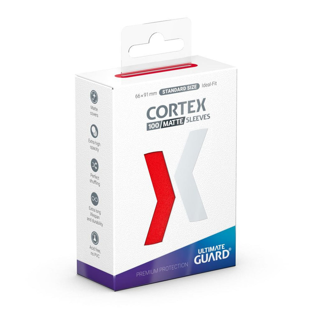 Produktbild Ultimate Guard Cortex Sleeves Mat Standard Size (100) - Röd