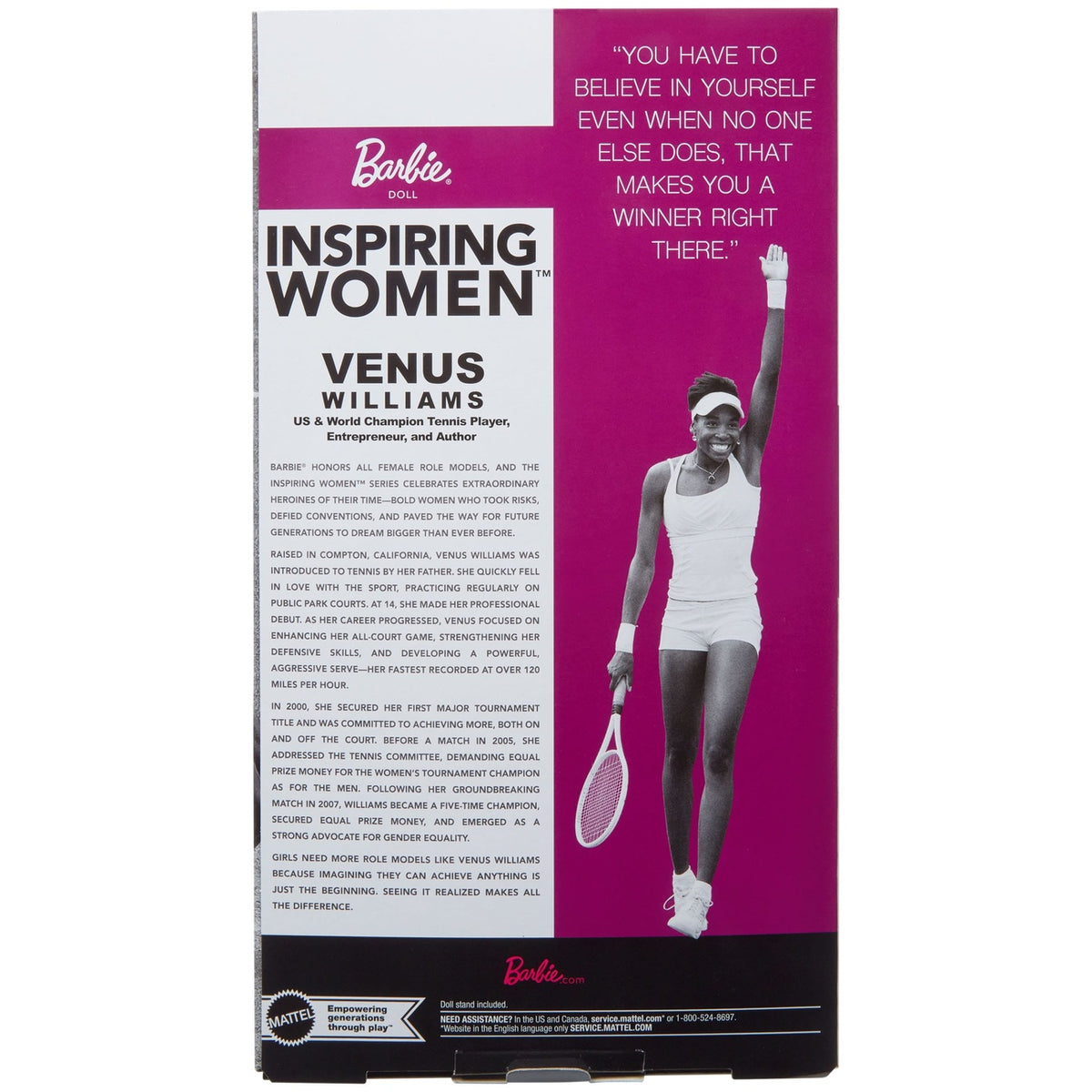 Produktbild Barbie Signature Inspiring Women-docka Venus Williams