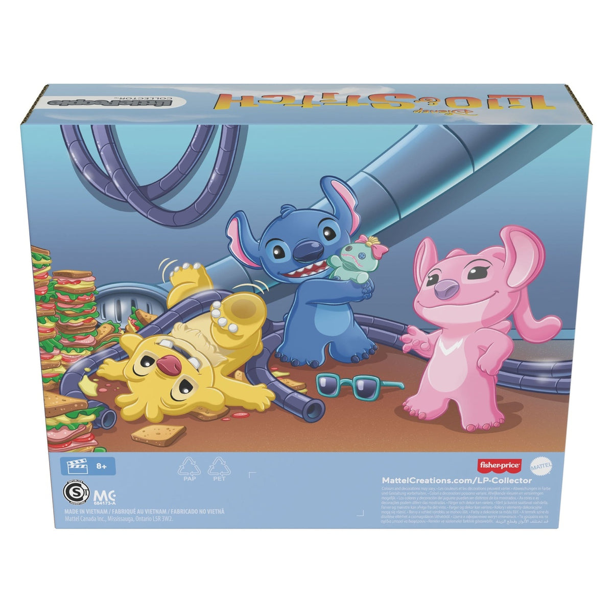 Produktbild Lilo & Stitch Little People Collector minifigurer 3-pack Stitch & The Cousins 7 cm