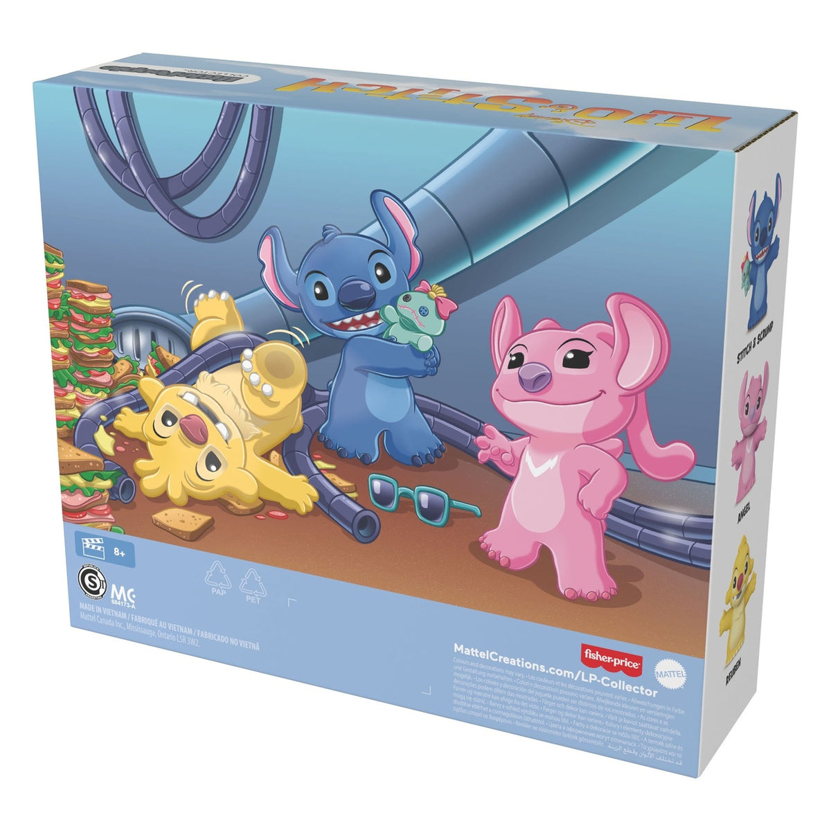 Produktbild Lilo & Stitch Little People Collector minifigurer 3-pack Stitch & The Cousins 7 cm