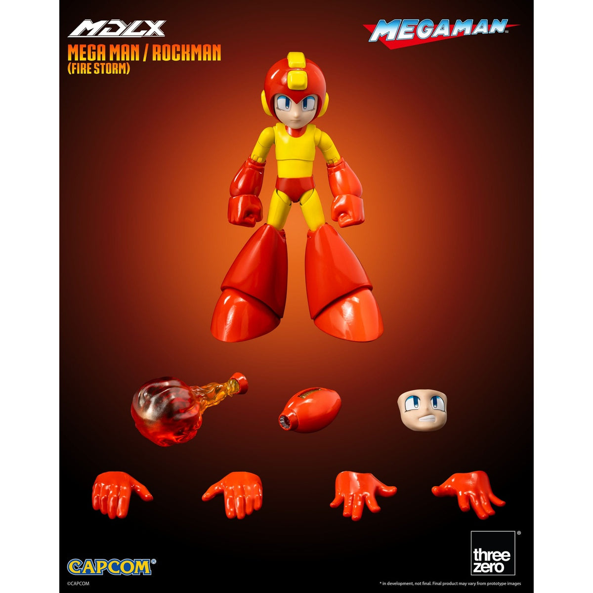 Produktbild Mega Man MDLX Actionfigur Mega Man / Rockman (Fire Storm) 10 cm