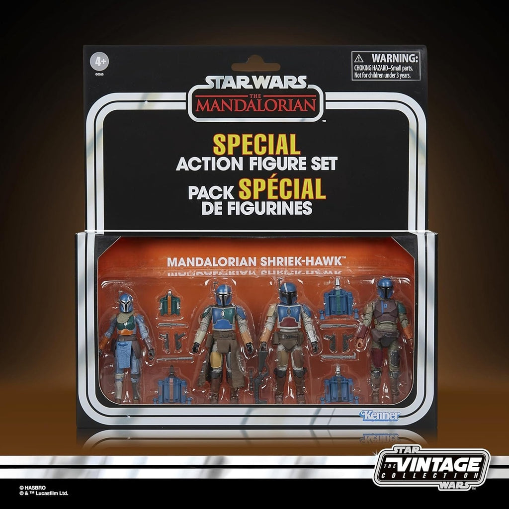 Produktbild Star Wars The Mandalorian Vintage Collection Actionfigurer 4-pack Mandalorian Shriek-Hawk 10 cm