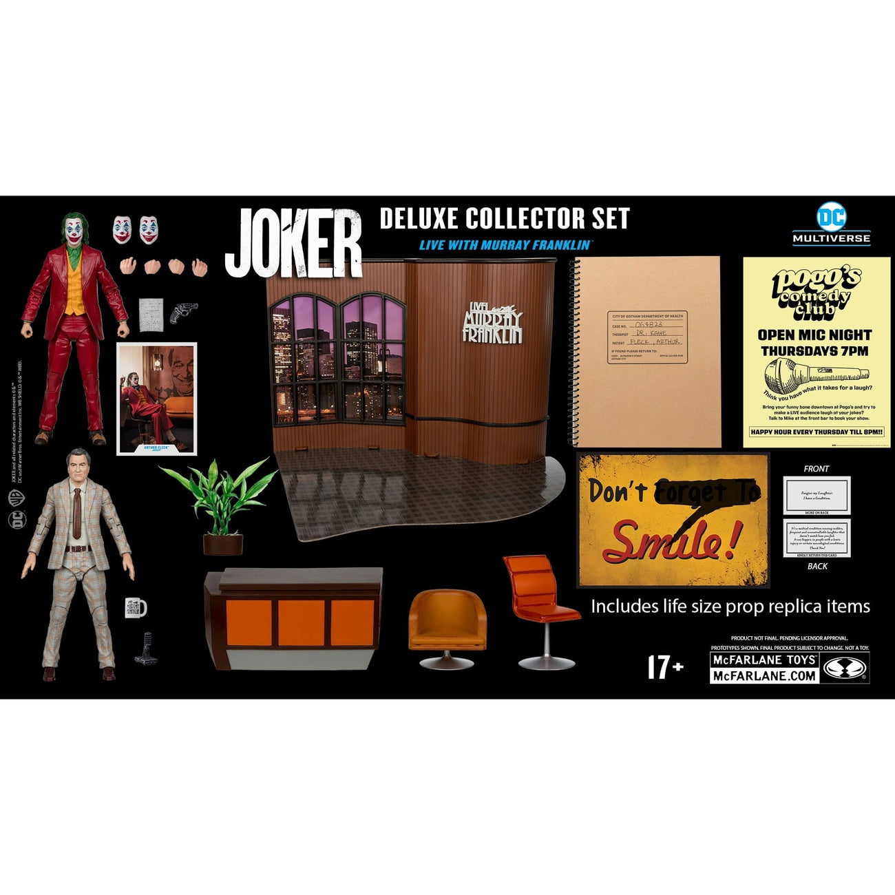 Produktbild Joker DC Multiverse (Joker-filmen) Deluxe samlarfigur The Joker (Live with Murray Franklin) Limited Edition 18