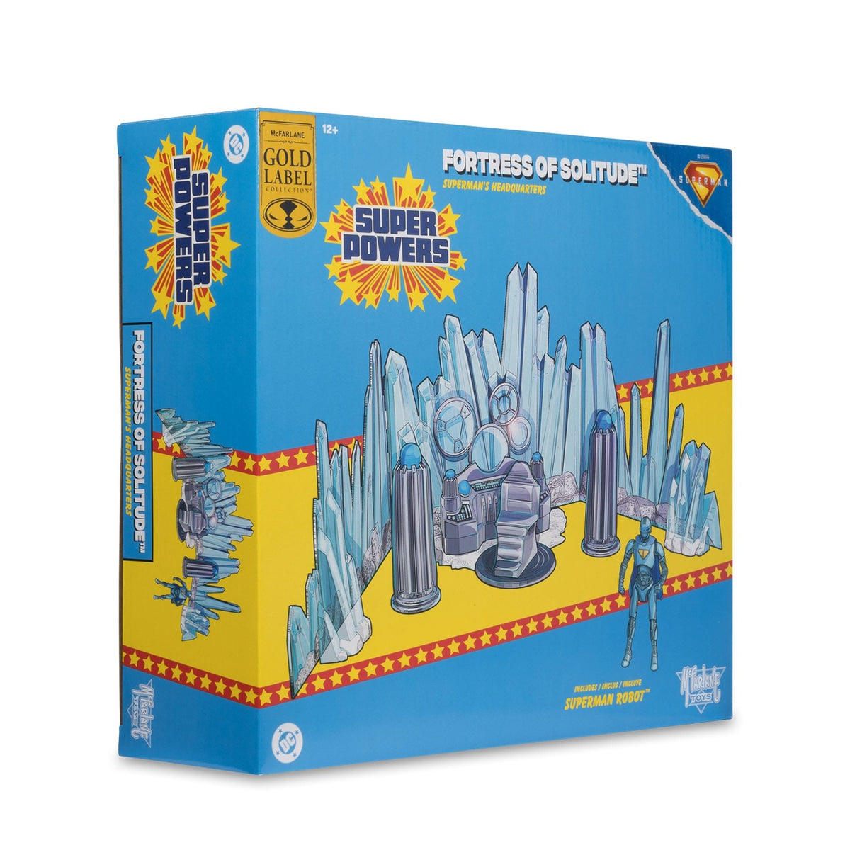 Produktbild Superman (2025) DC Direct lekset Fortress of Solitude med Superman-robot