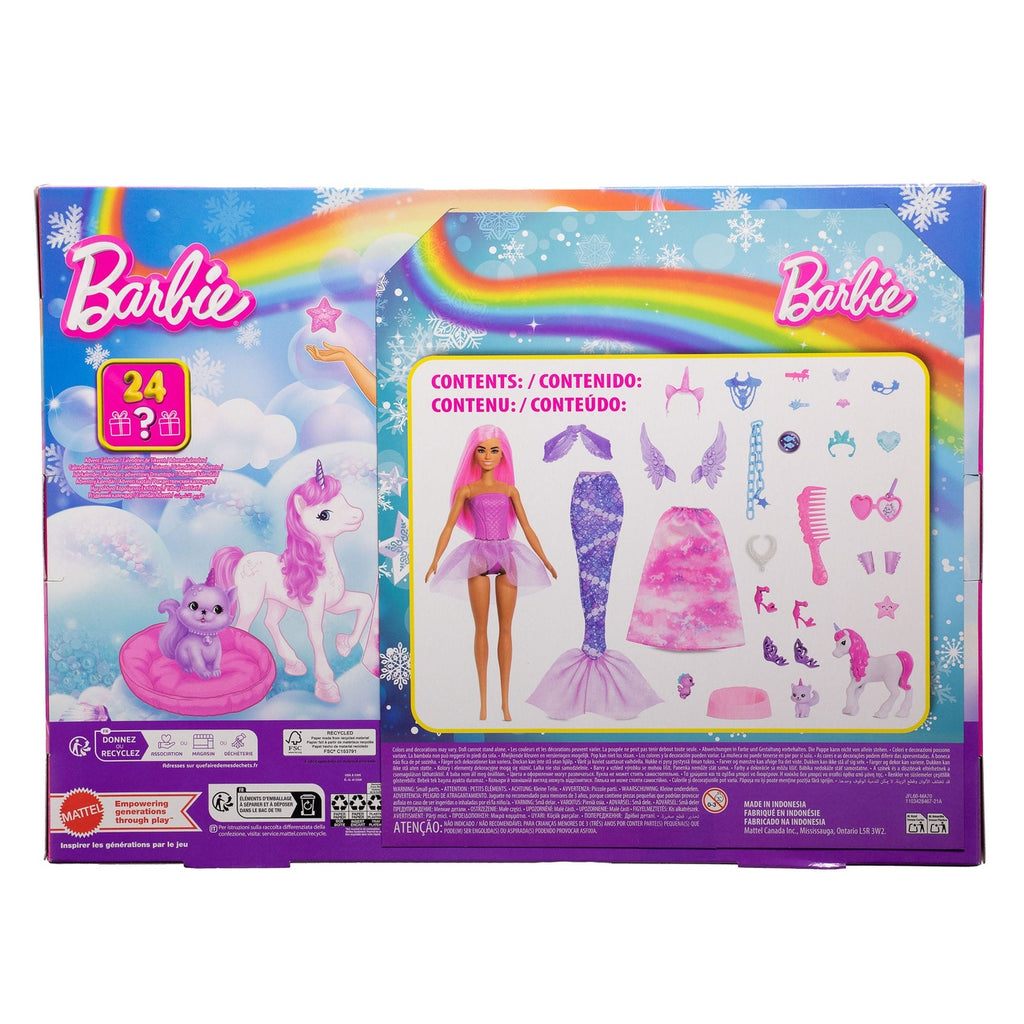 Produktbild Barbie Fantasy adventskalender med docka
