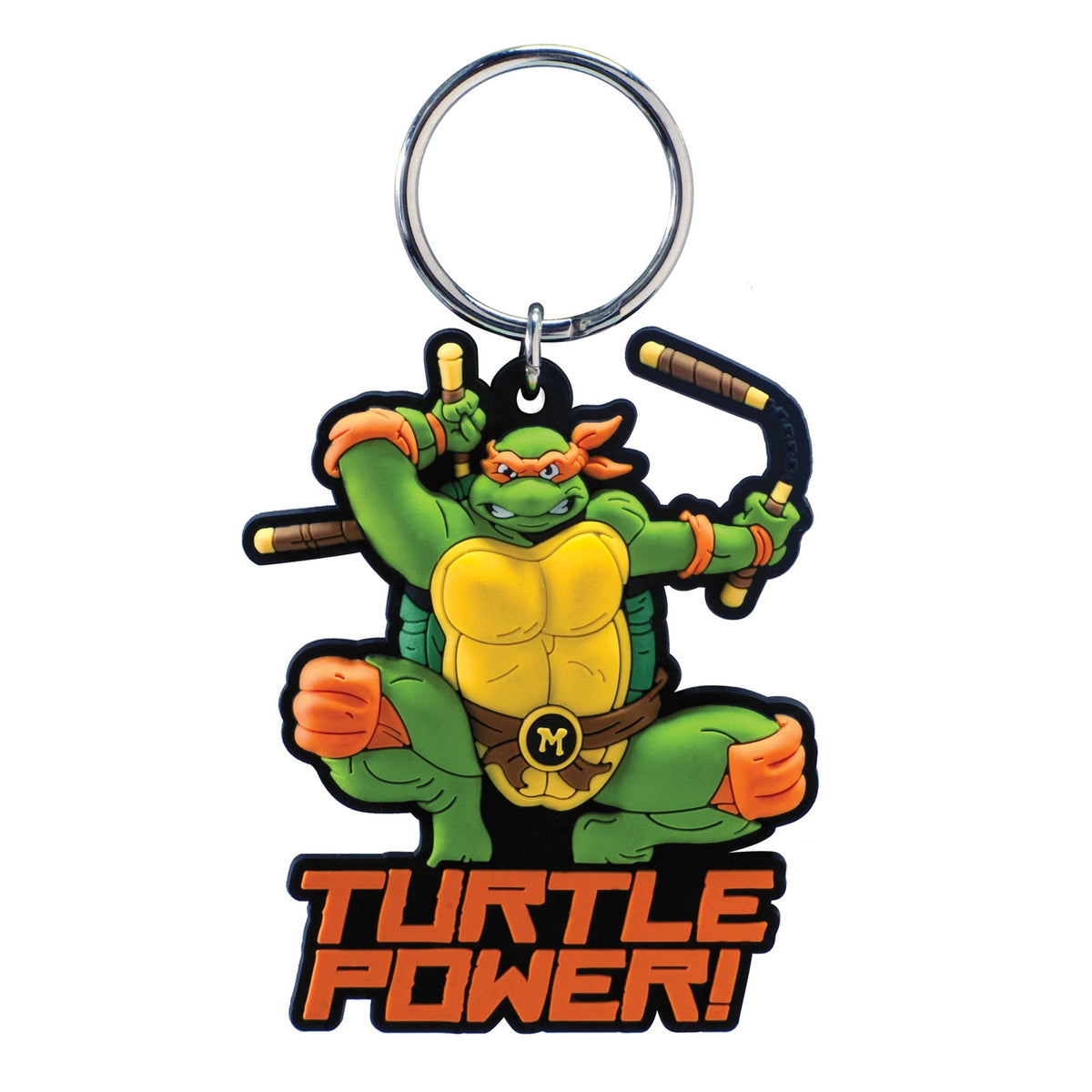 Produktbild Teenage Mutant Ninja Turtles Soft Touch PVC väskhängare Michelangelo