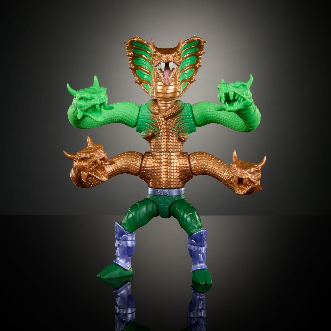 Produktbild MOTU x TMNT: Turtles of Grayskull Deluxe actionfigur King Hiss 14 cm
