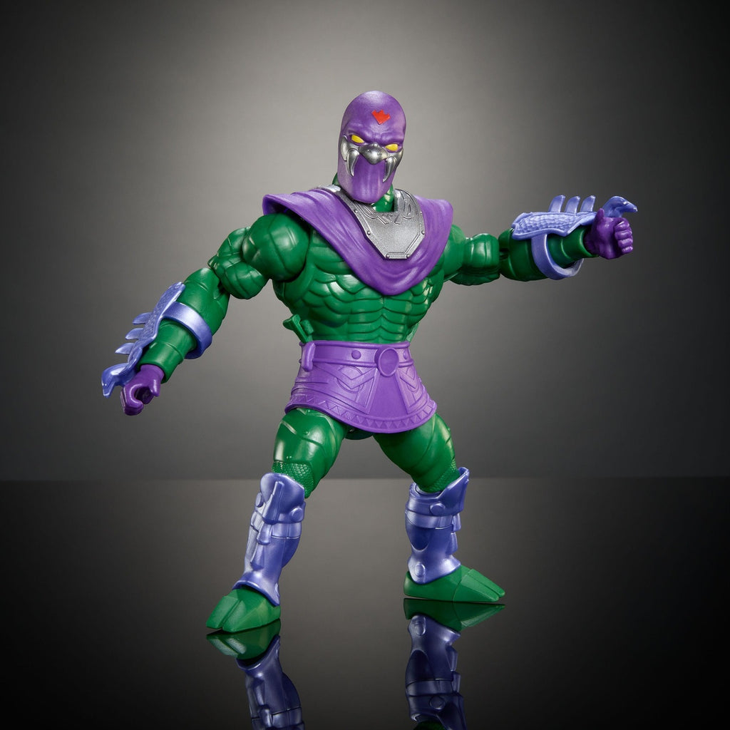 Produktbild MOTU x TMNT: Turtles of Grayskull Deluxe actionfigur King Hiss 14 cm