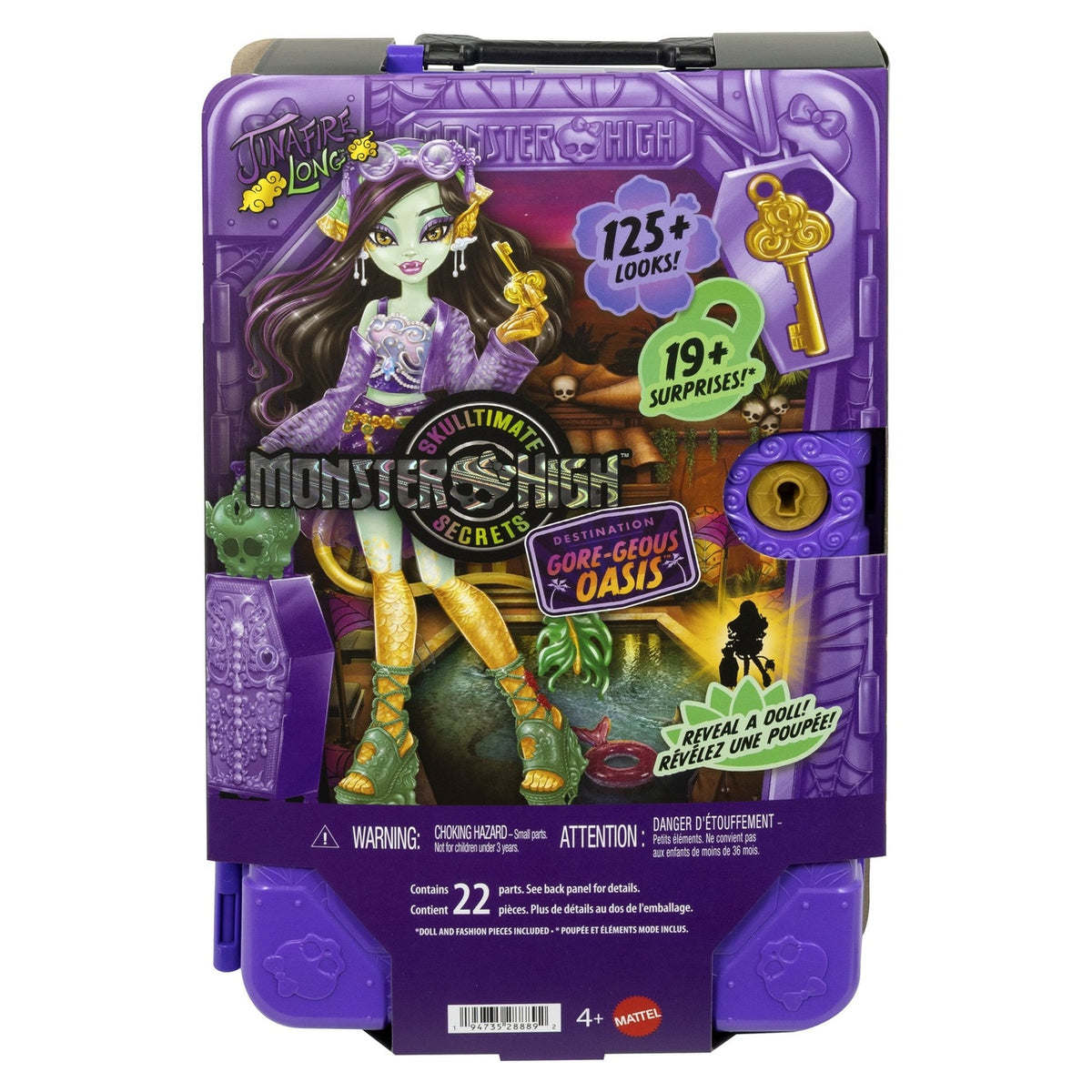 Produktbild Monster High Skulltimate Secrets Docka Destination: Gore-geous Oasis - Jinafire Long