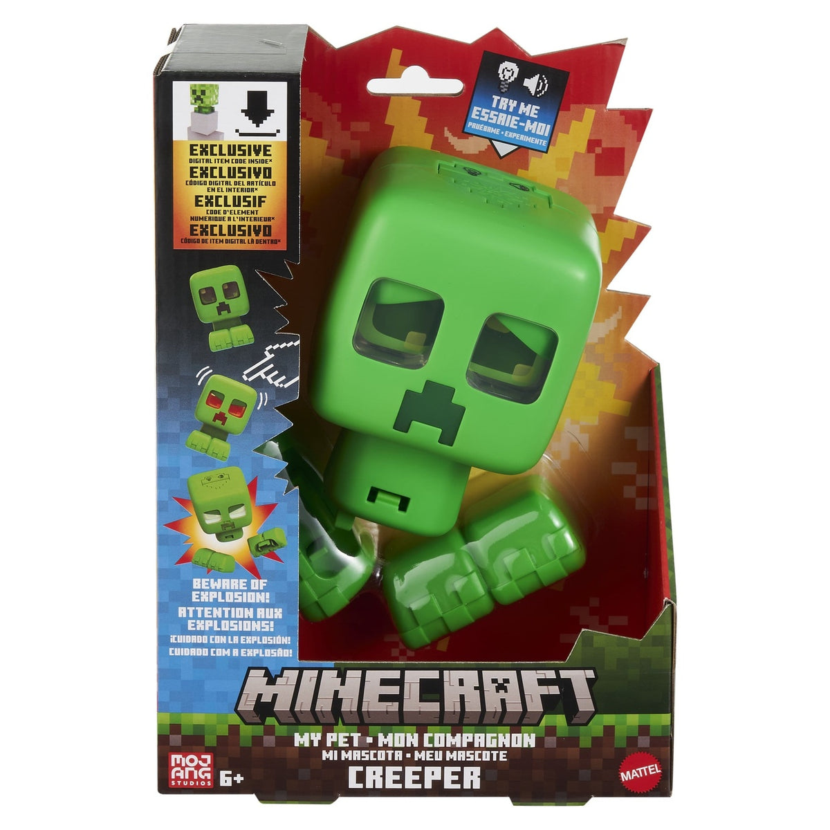 Produktbild Minecraft Interaktiv figur My Pet Creeper 14 cm