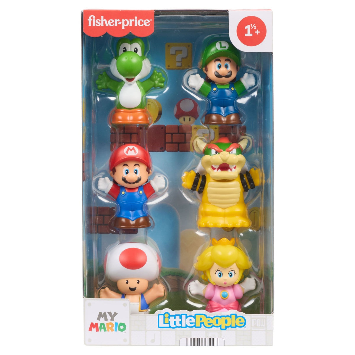 Produktbild My Mario Little People Collector minifigurer 6-pack 7 cm
