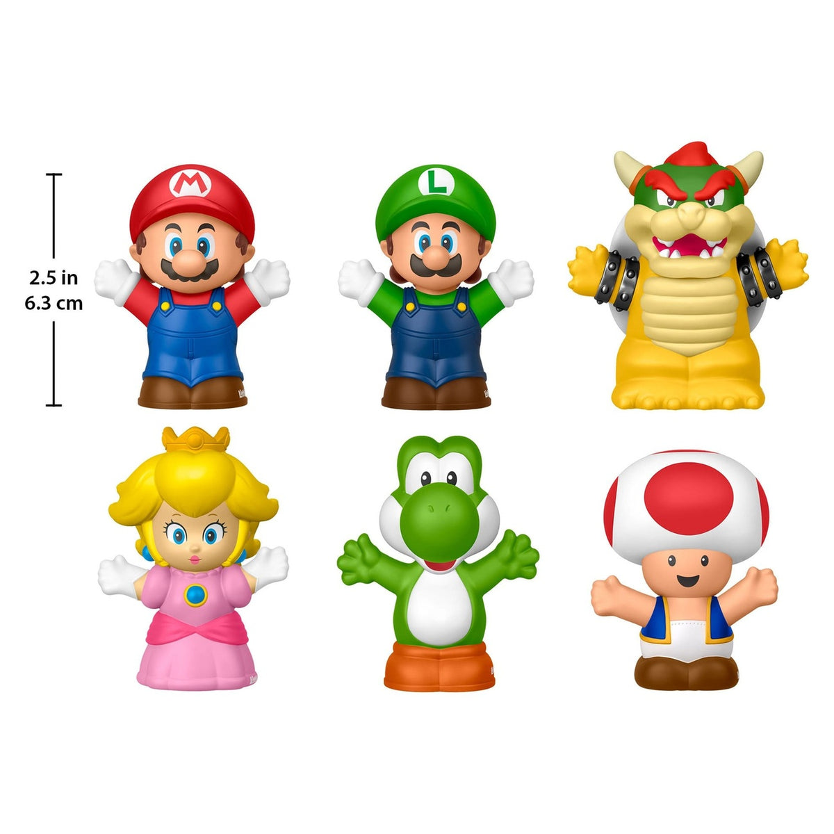 Produktbild My Mario Little People Collector minifigurer 6-pack 7 cm