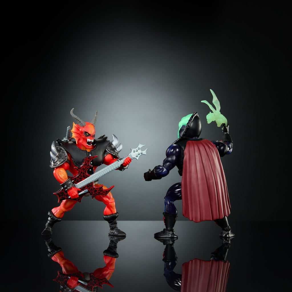Produktbild Masters of the Universe x Stranger Things Origins Actionfigurer 2-pack Hordak & Hellfire-Man 14 cm