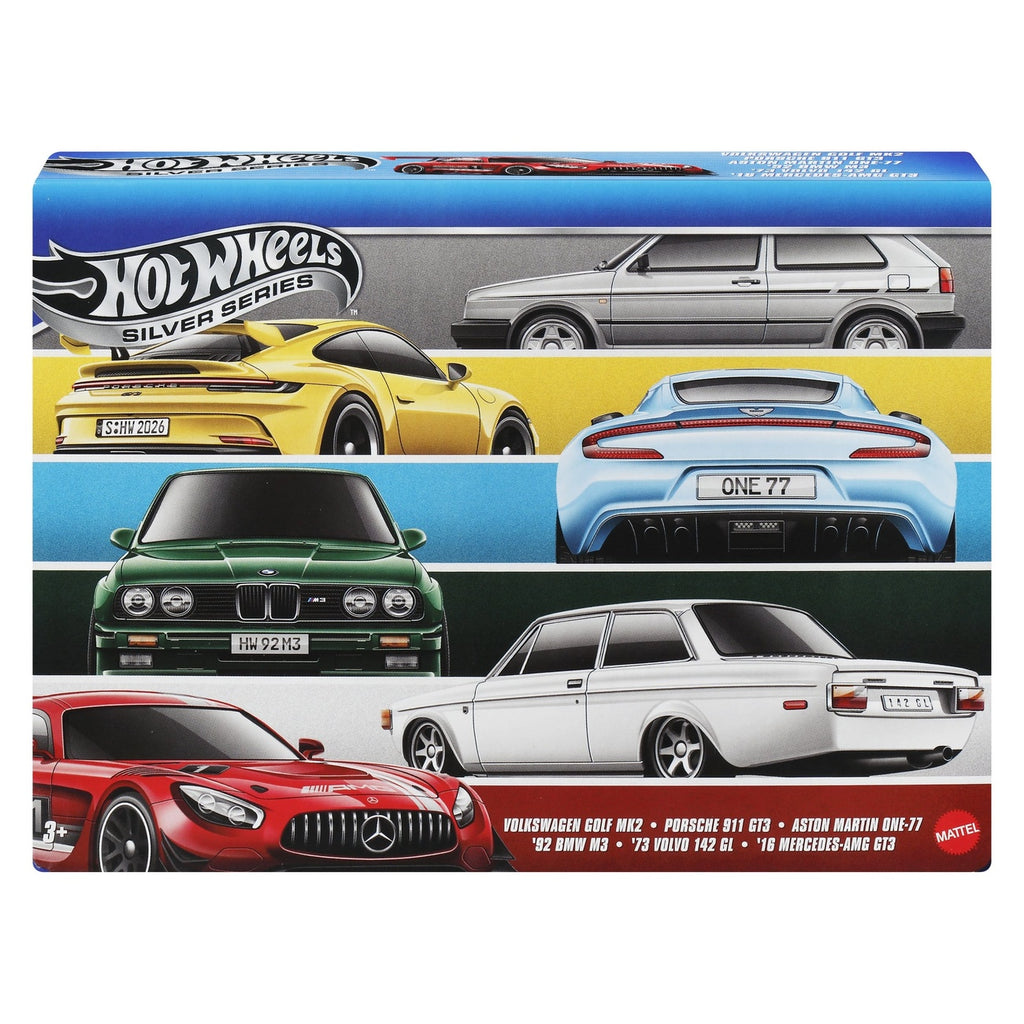 Produktbild Hot Wheels Silver Series Die-Cast-fordon 6-pack 1/64 Euro Style