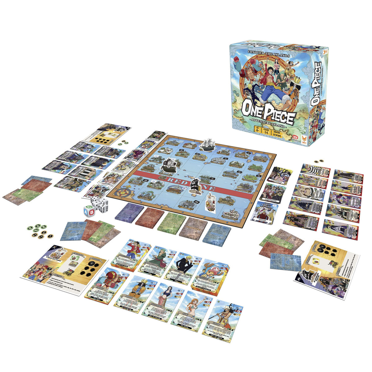 Produktbild One Piece Brädspel Adventure Island *Engelsk version*