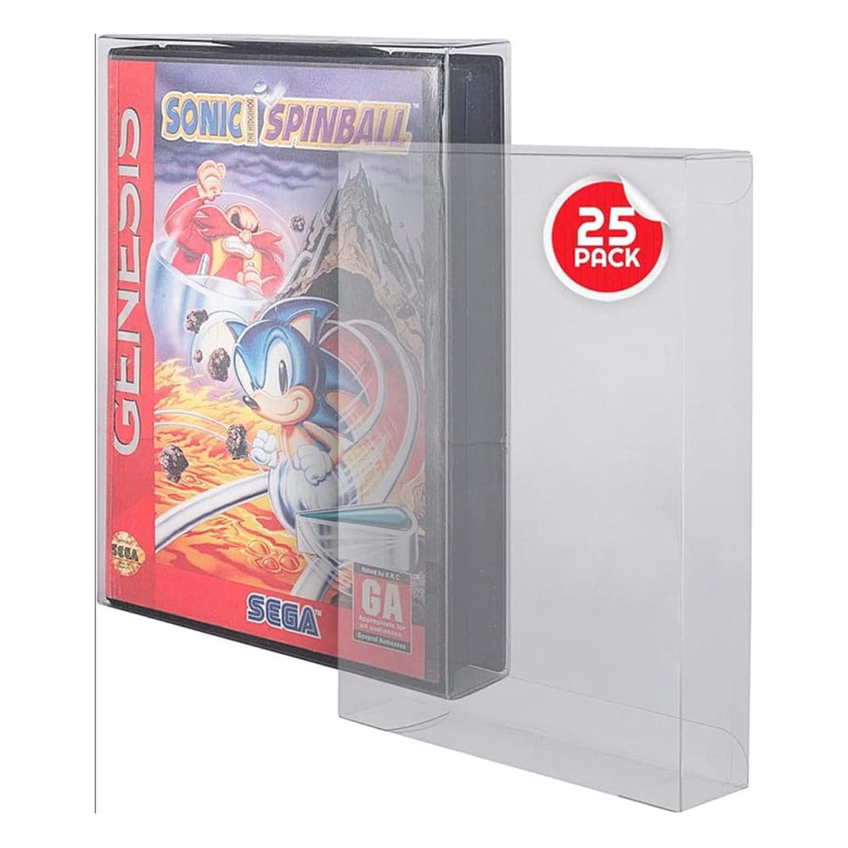 Produktbild PET-fodral 25-pack för Sega Genesis-spel