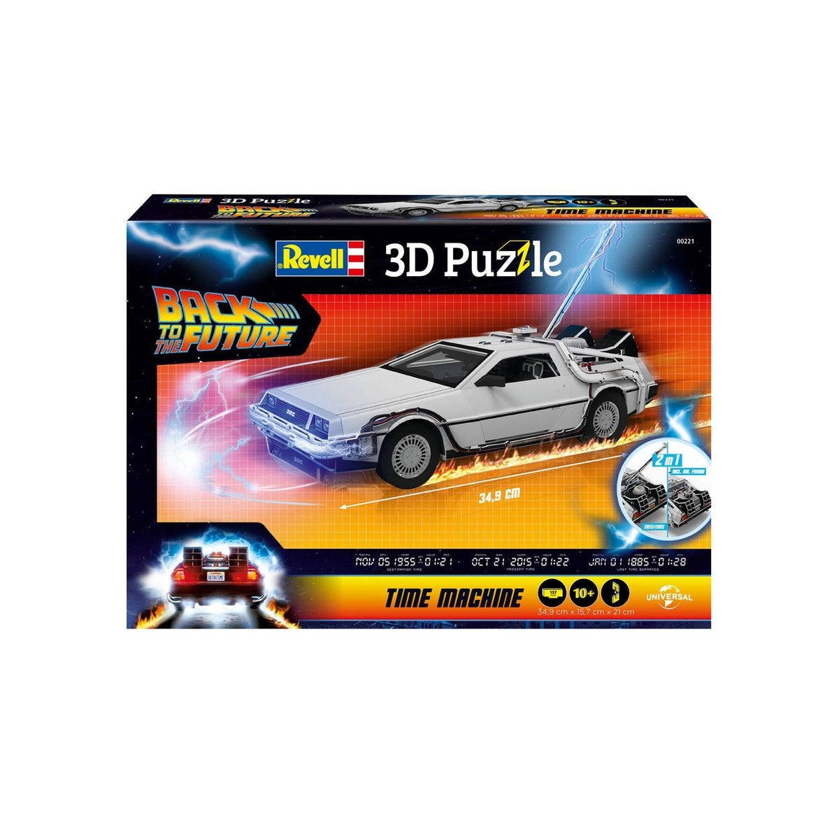 Produktbild Tillbaka till framtiden 3D-pussel Time Machine