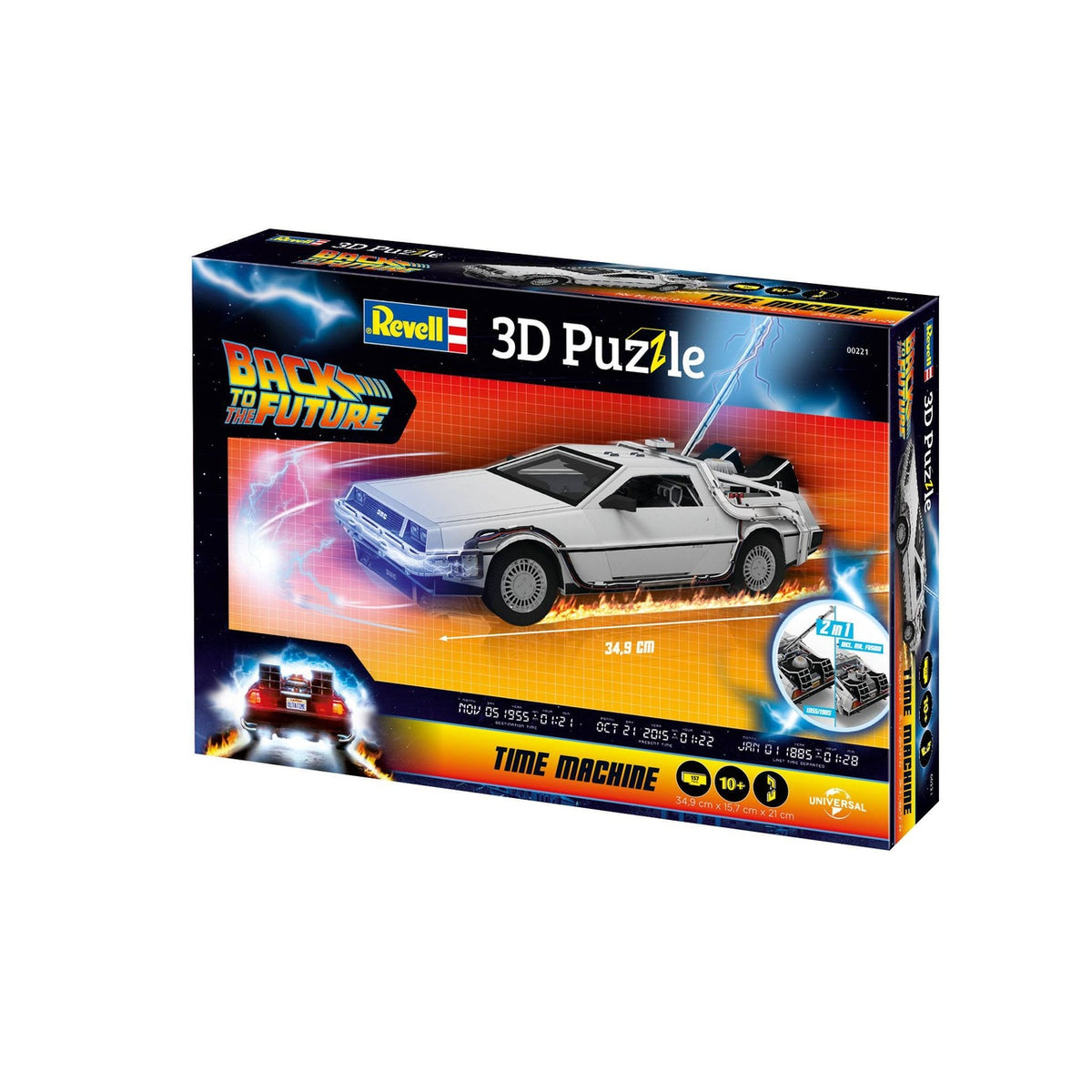 Produktbild Tillbaka till framtiden 3D-pussel Time Machine