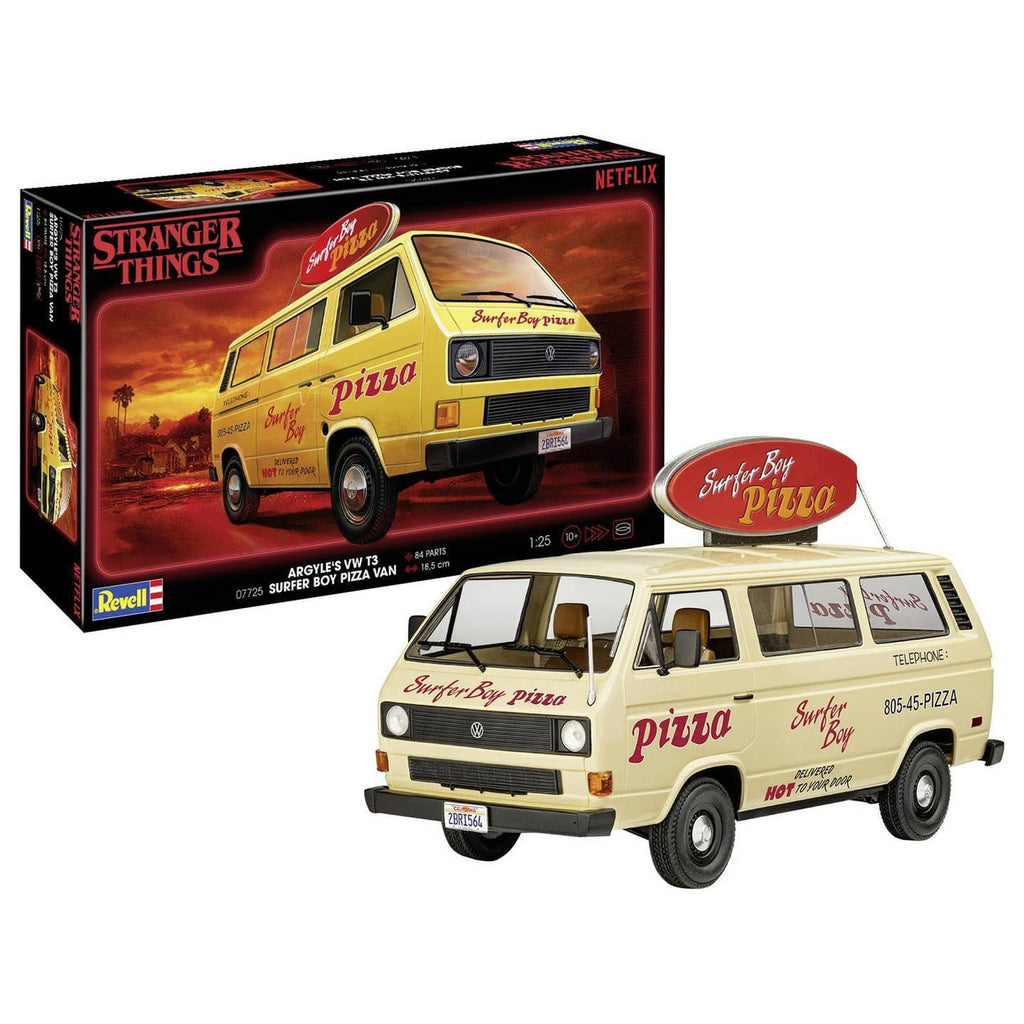 Produktbild Stranger Things Byggsats 1/25 VW T3 Buss Surfer Boy 19 cm