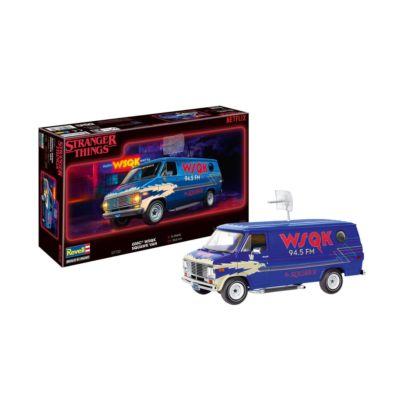Produktbild Stranger Things Byggsats 1/25 Squawk Van 21 cm