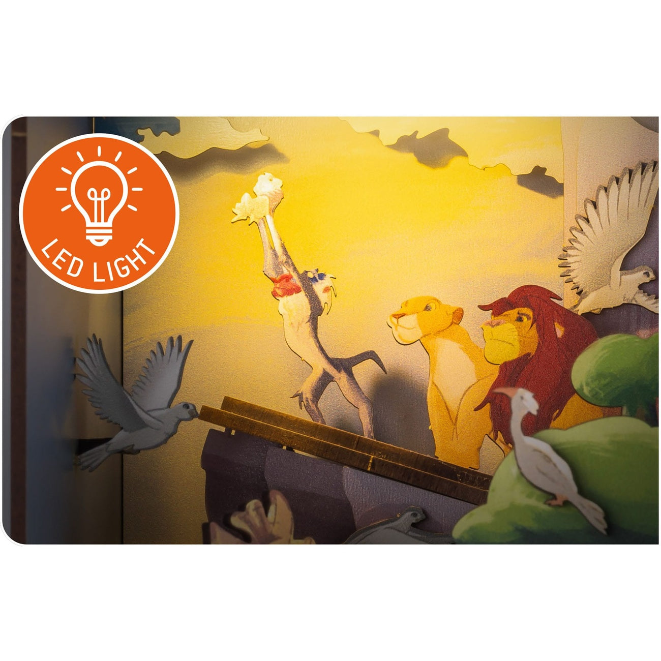 Produktbild Disney Tiny Adventures Book Nook mini-diorama Lejonkungen 23 cm