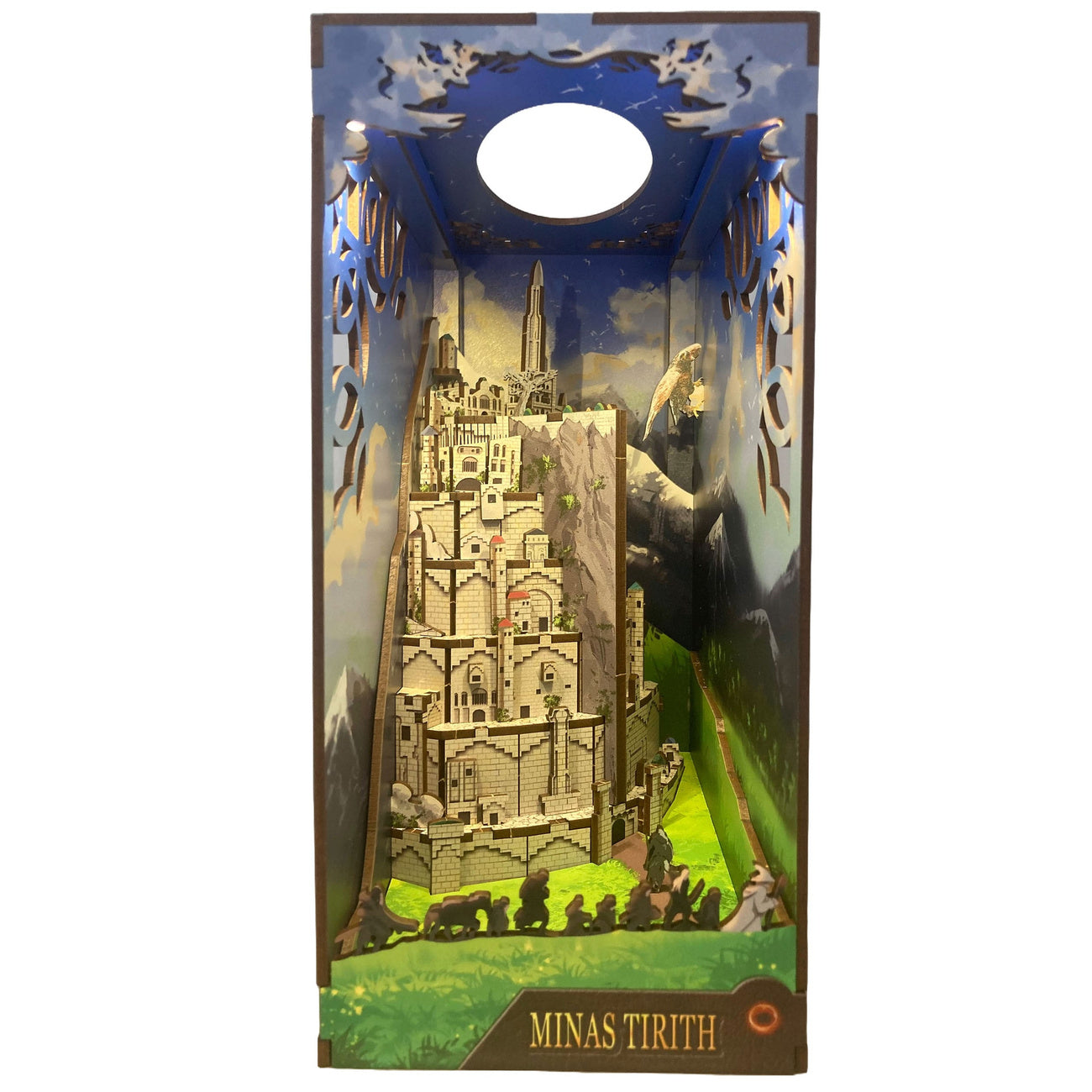 Produktbild Sagan om Ringen Tiny Adventures Book Nook Mini Diorama Minas Tirith 23 cm